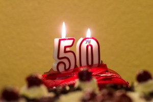 Geburtstagsfeier, Kerze, 50. geburtstag